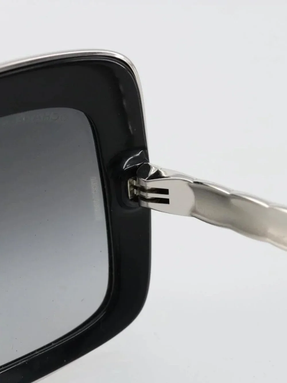 CHANEL Sunglasses plastic Black CC Auth BA13441M